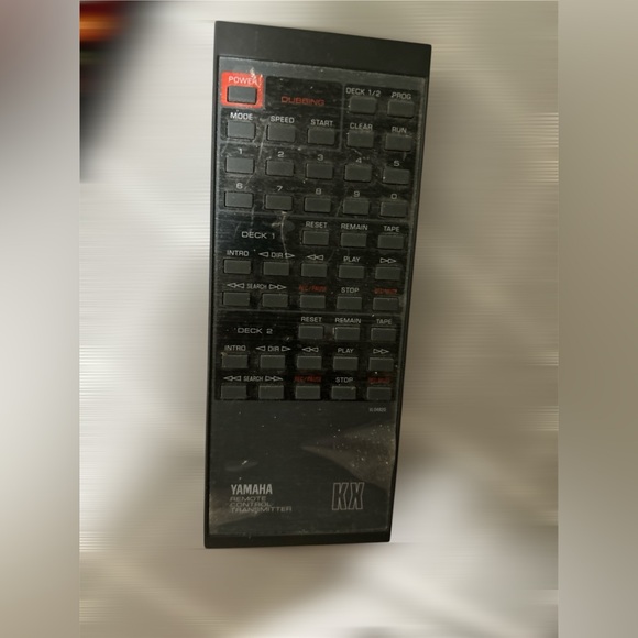 Yamaha OEM KX-W02 Infrared Remote for Double Cassette Player Vtg - Picture 2 of 5